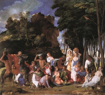  fiesta Pintura - Fiesta de los Dioses Renacimiento Giovanni Bellini